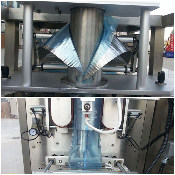 自動化袋裝醬料灌裝機械生產(chǎn)線細節(jié)展示圖